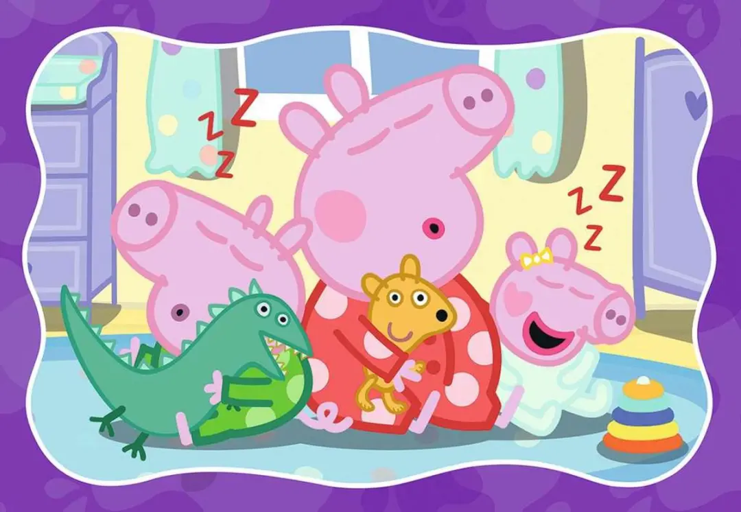 Ravensburger Good Night Peppa Kinderpuzzel 24 Stuks - afbeelding 2 van 2