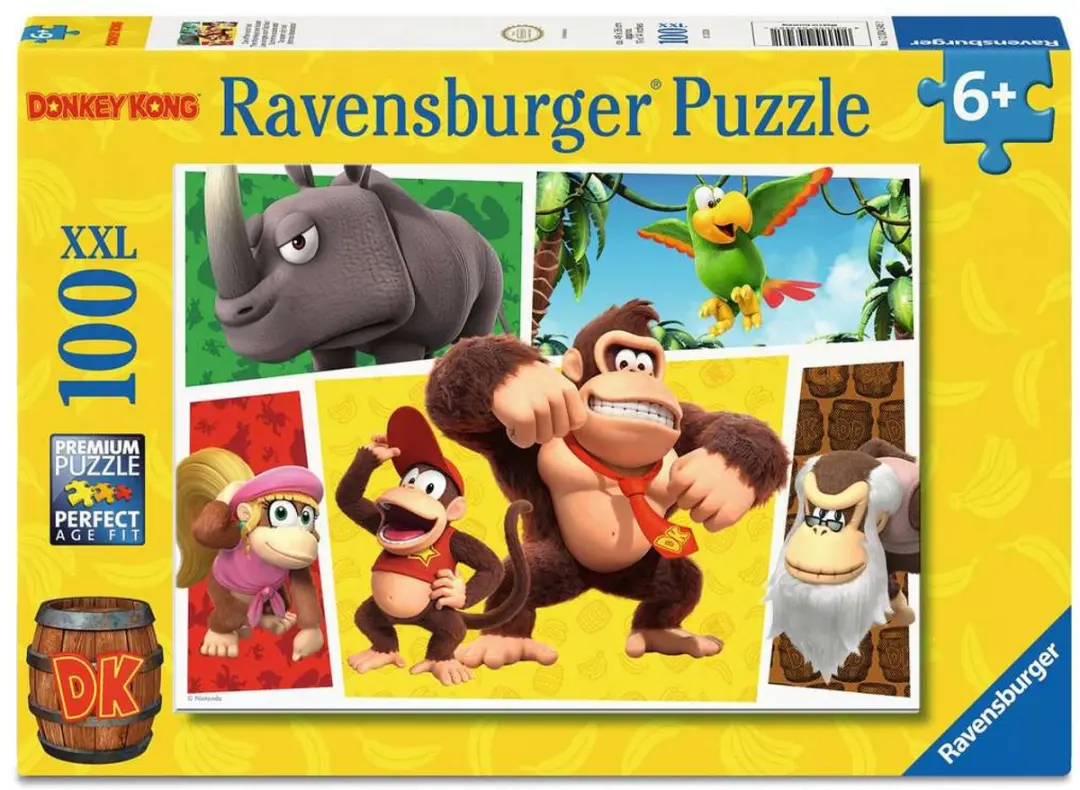 Ravensburger Donkey Kong The Monkeys Are Loose Puzzel 100 Stuks