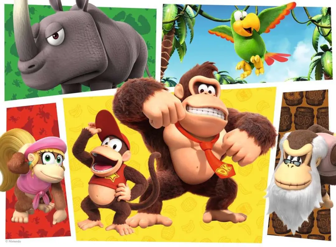 Ravensburger Donkey Kong The Monkeys Are Loose Puzzel 100 Stuks - afbeelding 2 van 2