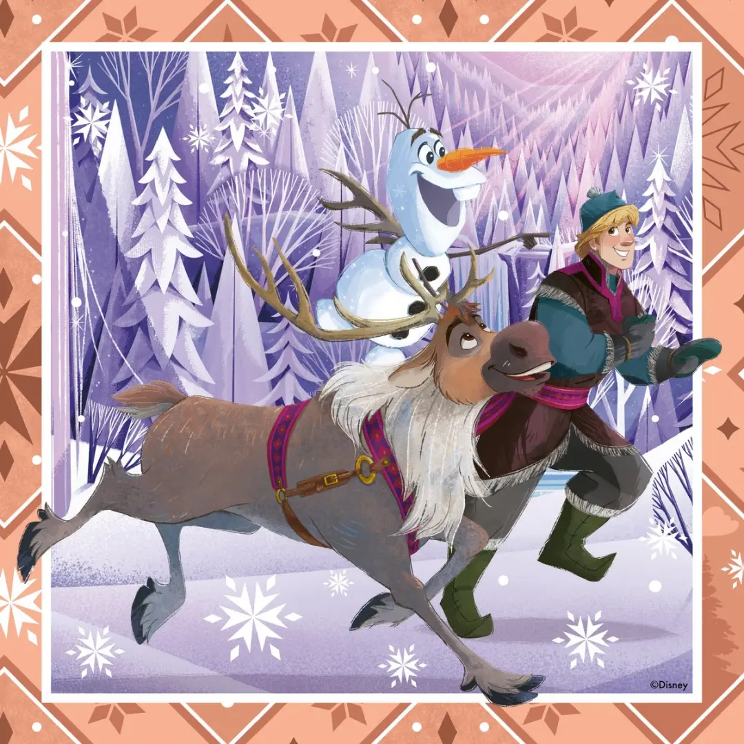 Ravensburger Disney Frozen Puzzel 3x49 Stuks - afbeelding 6 van 6