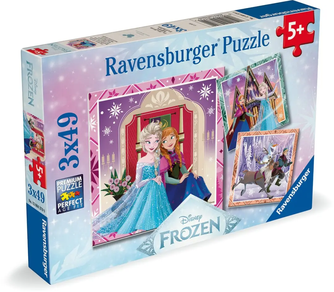 Ravensburger Disney Frozen Puzzel 3x49 Stuks - afbeelding 2 van 6