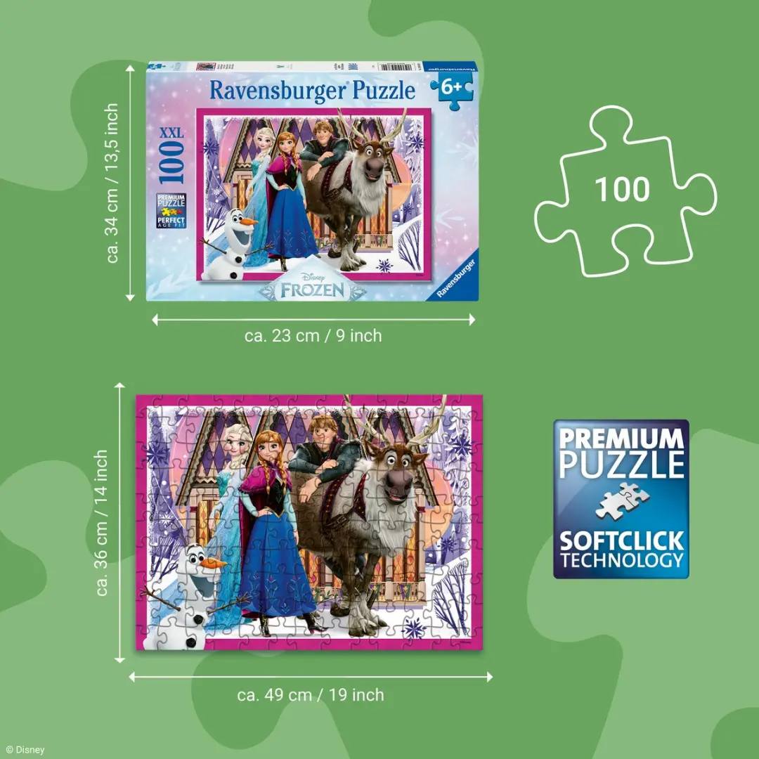 Ravensburger Disney Frozen Puzzel 100 Stuks - Meerkleurig - afbeelding 3 van 5