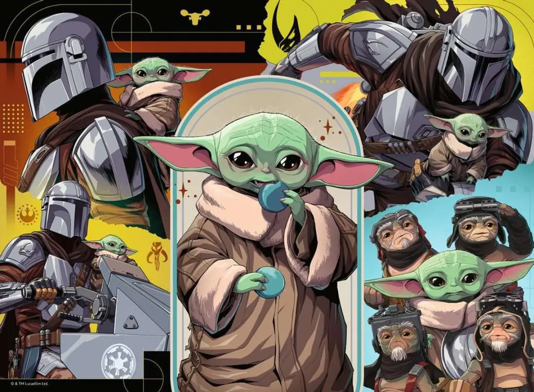 Ravensburger Star Wars The Mandalorian & Grogu Puzzel 100 Stuks - afbeelding 2 van 2