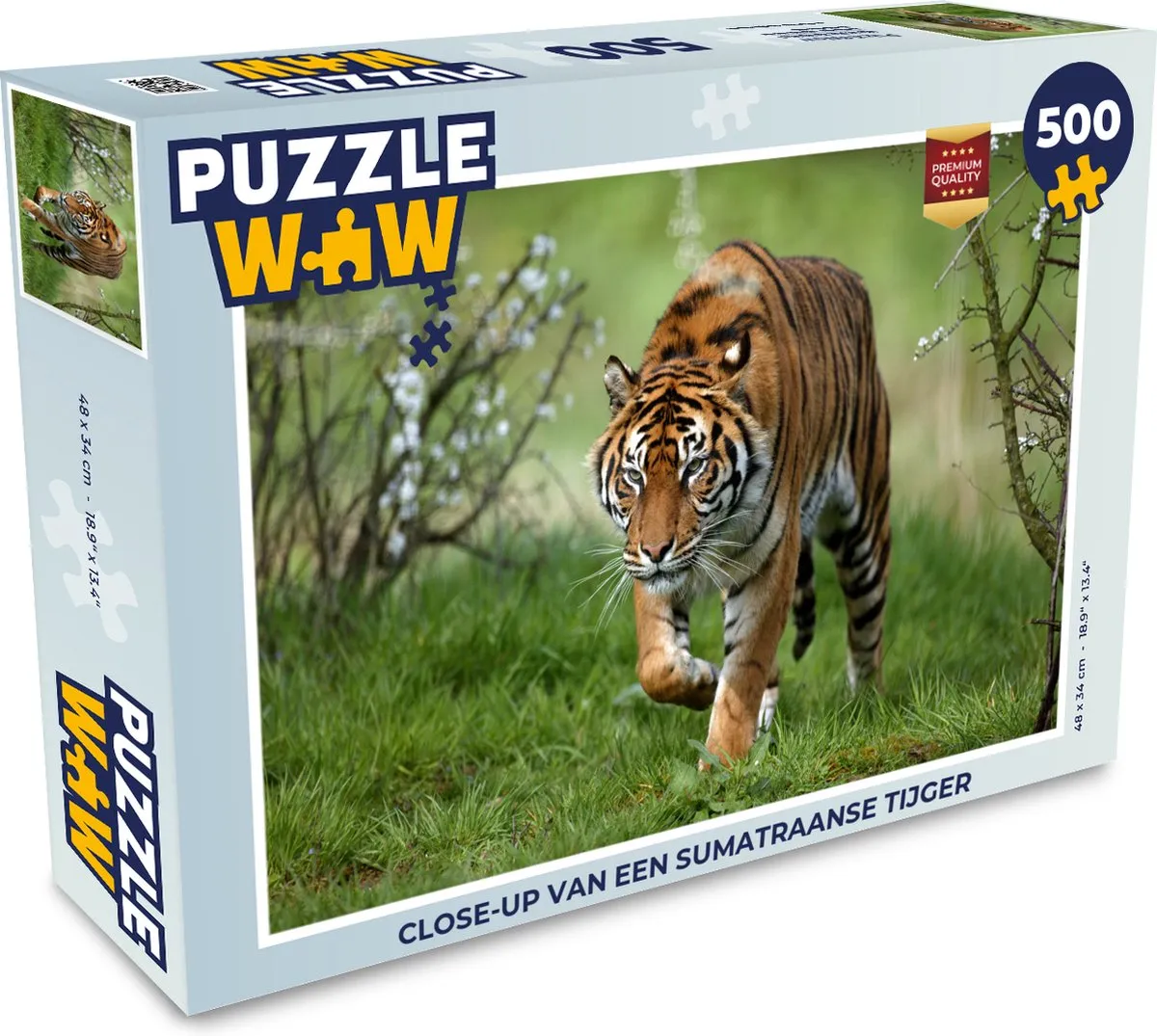 PuzzleWow Sumatraanse Tijger Legpuzzel 500 Stuks