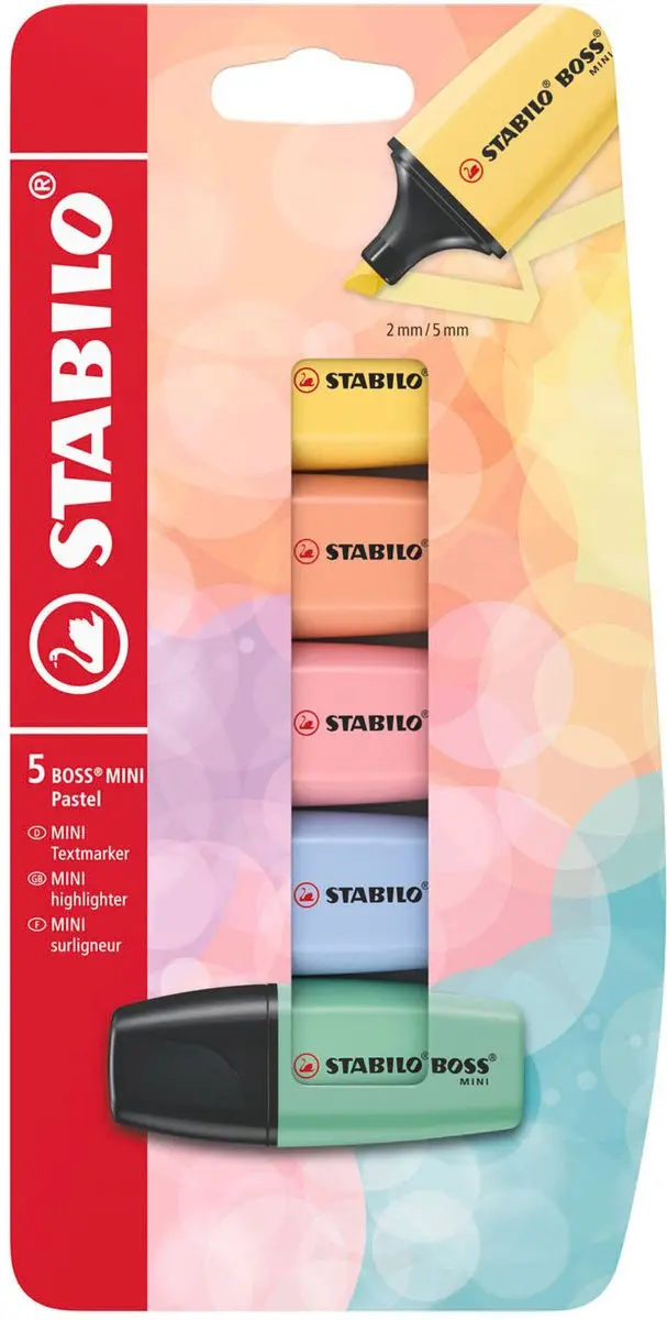 STABILO BOSS MINI Pastel Markeerstiften