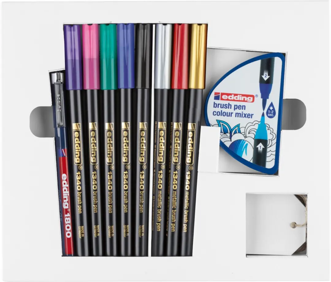 edding 1340 Happy Lettering Set - 11 Stuks - afbeelding 2 van 6
