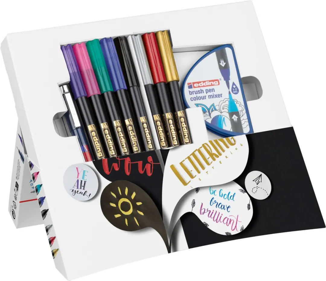 edding 1340 Happy Lettering Set - 11 Stuks - afbeelding 4 van 6