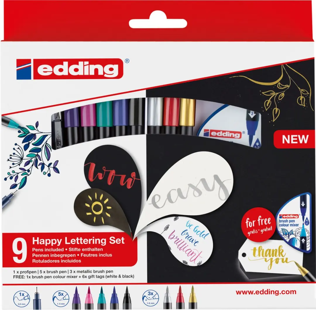 edding 1340 Happy Lettering Set