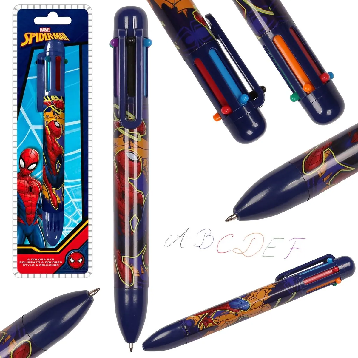 Marvel Spider-Man Meerkleurige 6-in-1 Balpen