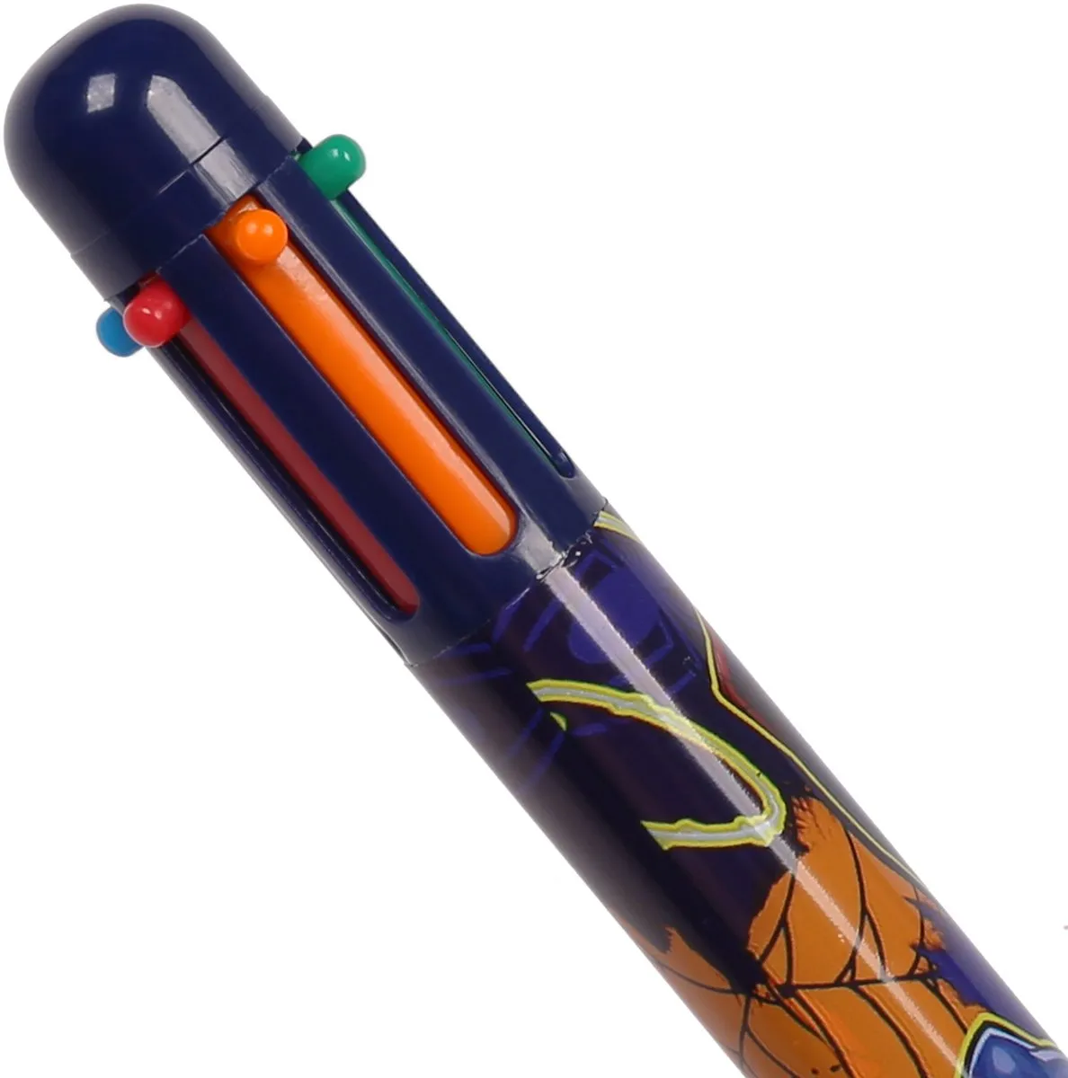 Marvel Spider-Man Meerkleurige 6-in-1 Balpen - Zwart