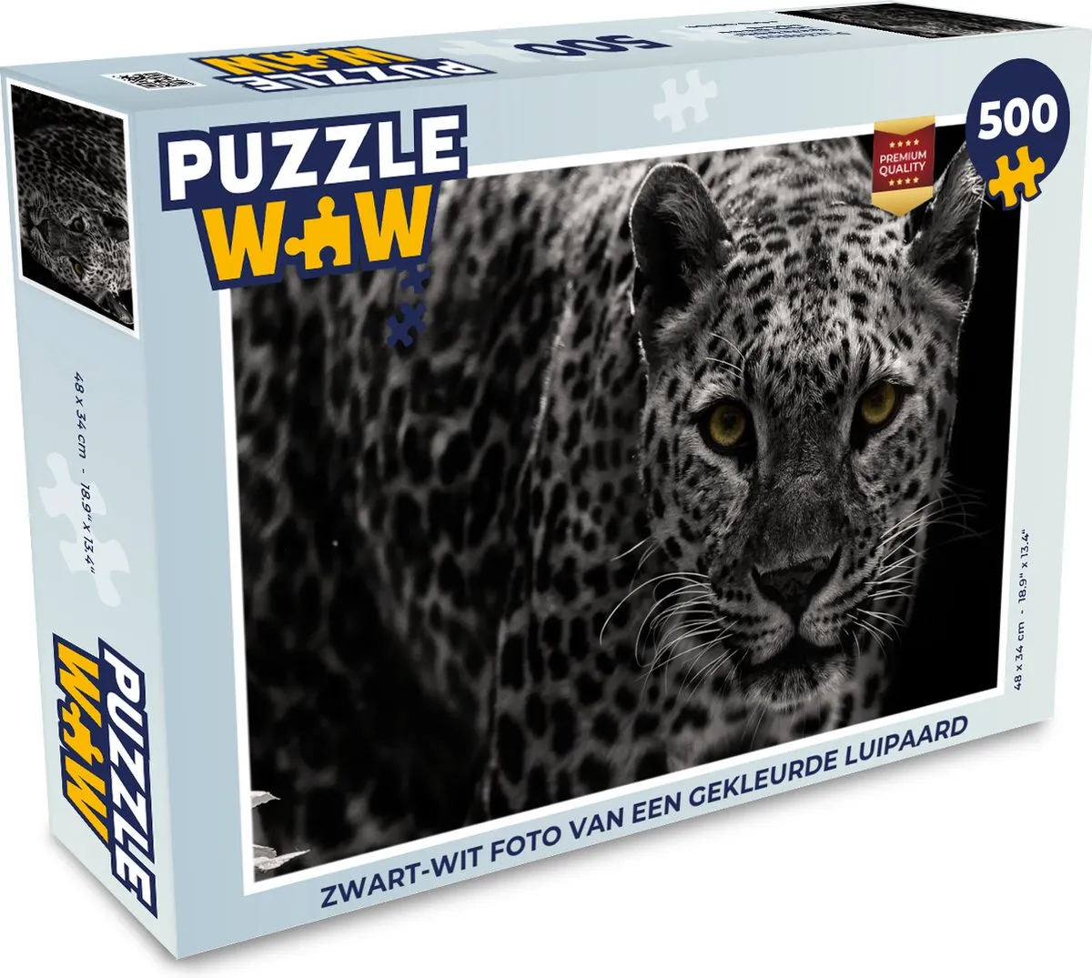 PuzzleWow Luipaard Legpuzzel 500 Stuks