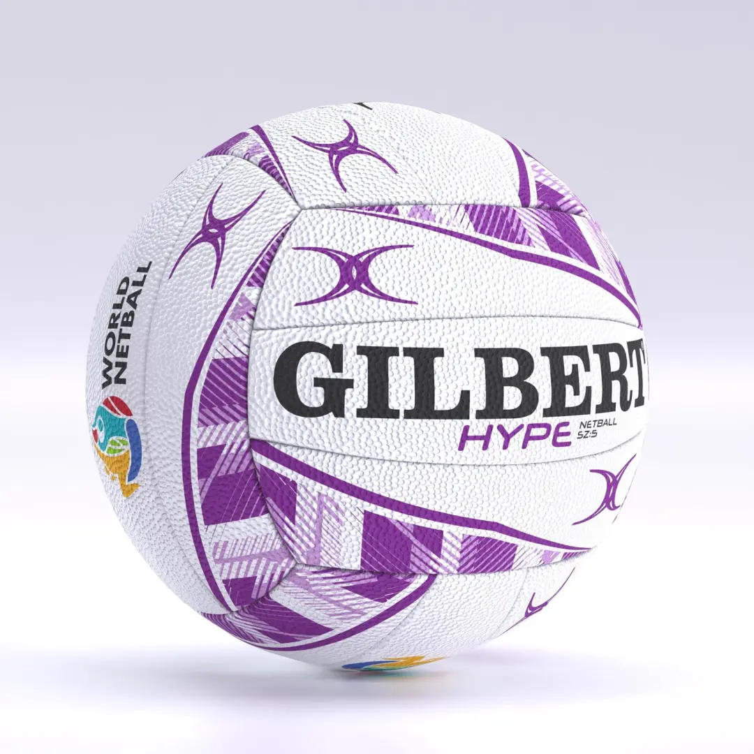 Gilbert sportbal Hype Match Ball maat 5 paars netbal korfbal.