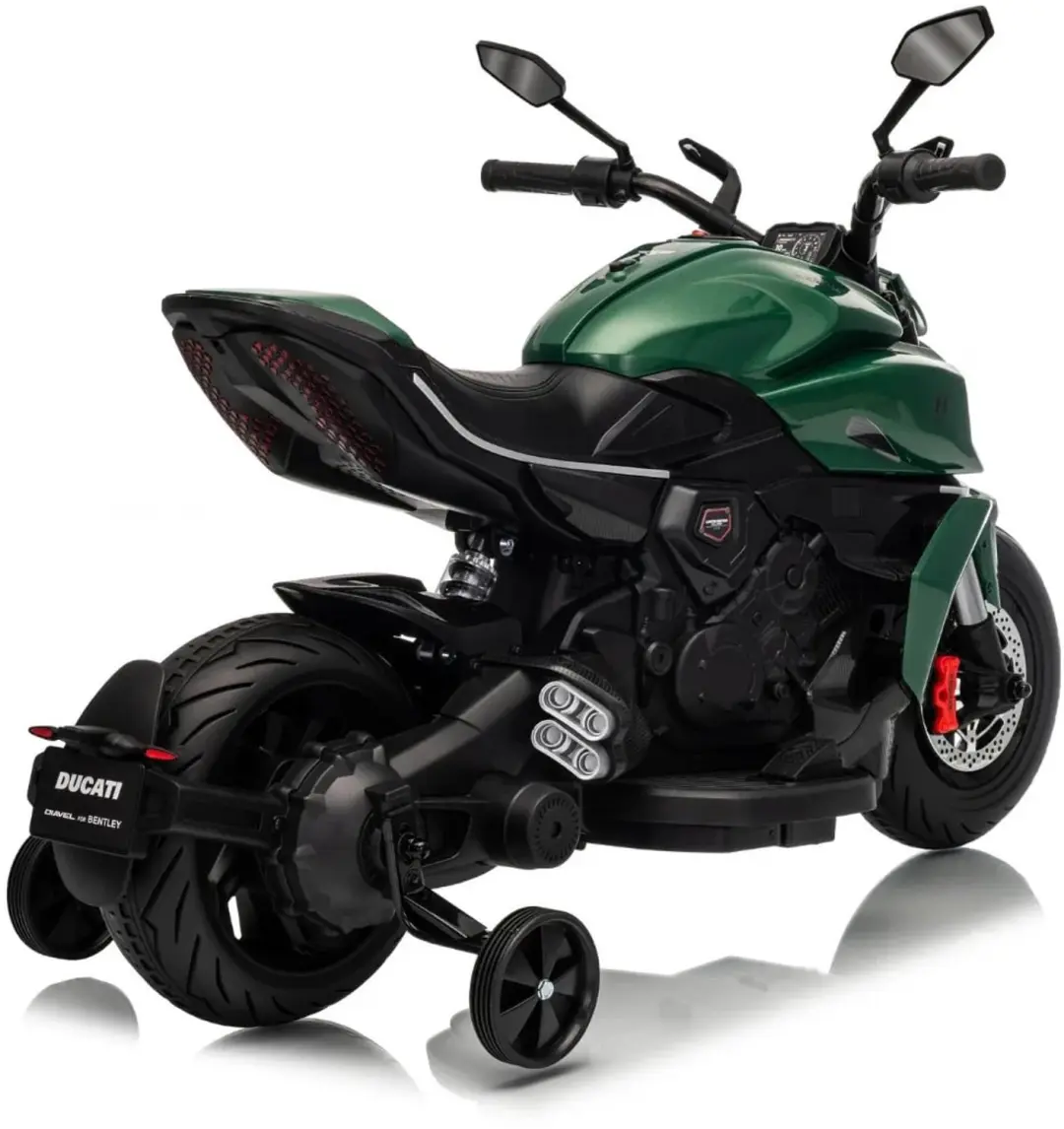 Vrooomy Ducati x Bentley Diavel V4 12V Elektrische Kindermotor Groen - afbeelding 3 van 6