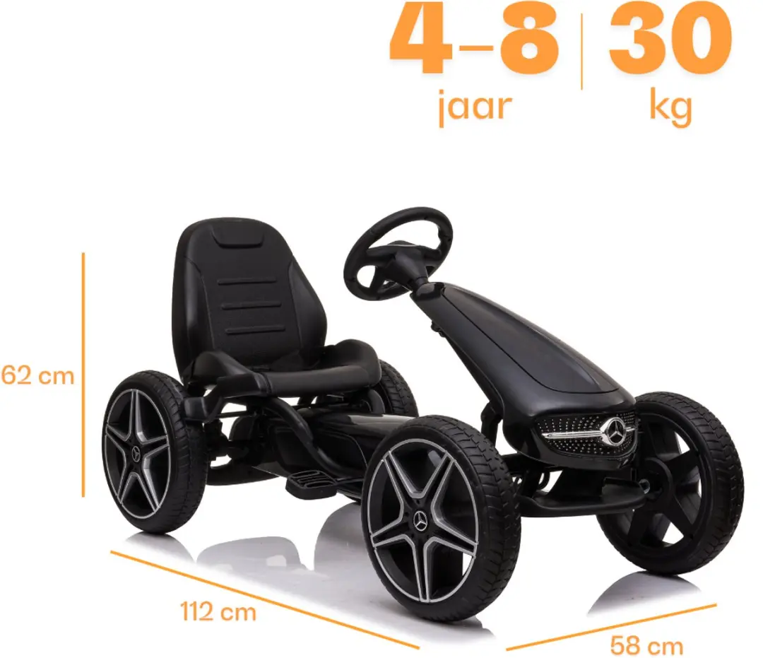 Vrooomy Mercedes-Benz Skelter 5100406 - Trapgokart Zwart - afbeelding 5 van 6