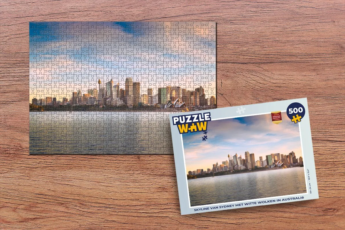 PuzzleWow Skyline Sydney Legpuzzel 500 Stuks - Multicolor