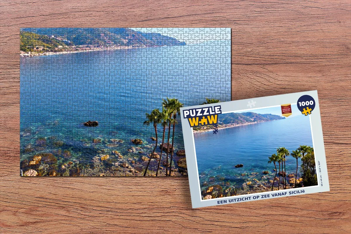 PuzzleWow Legpuzzel Sicilië 1000 Stuks - Multicolor