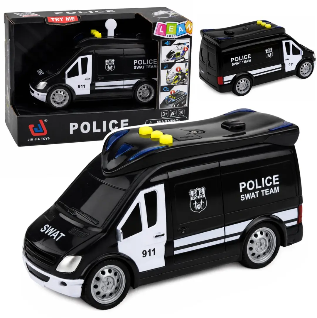 Swat speciale eenheid politieauto Van lichten klinkt 1:32