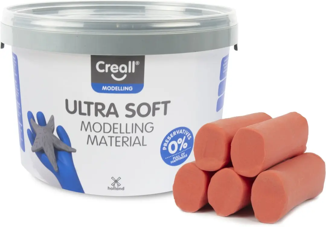 Klei creall play-it ultra soft helder rood 1100gr