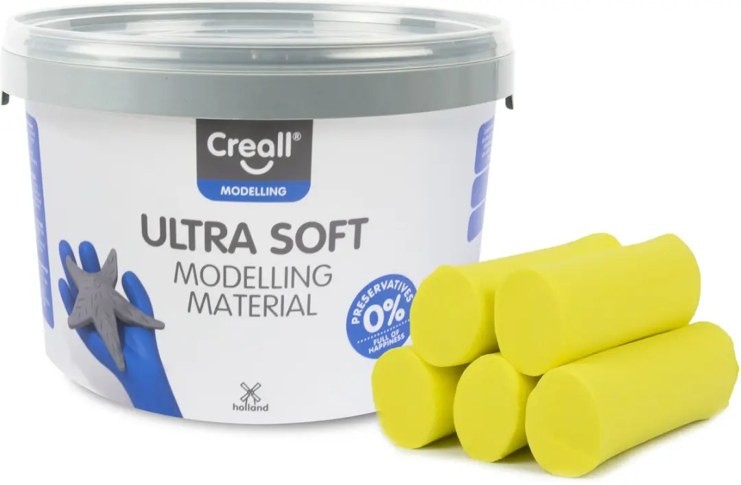 Klei creall play-it ultra soft helder geel 1100gr