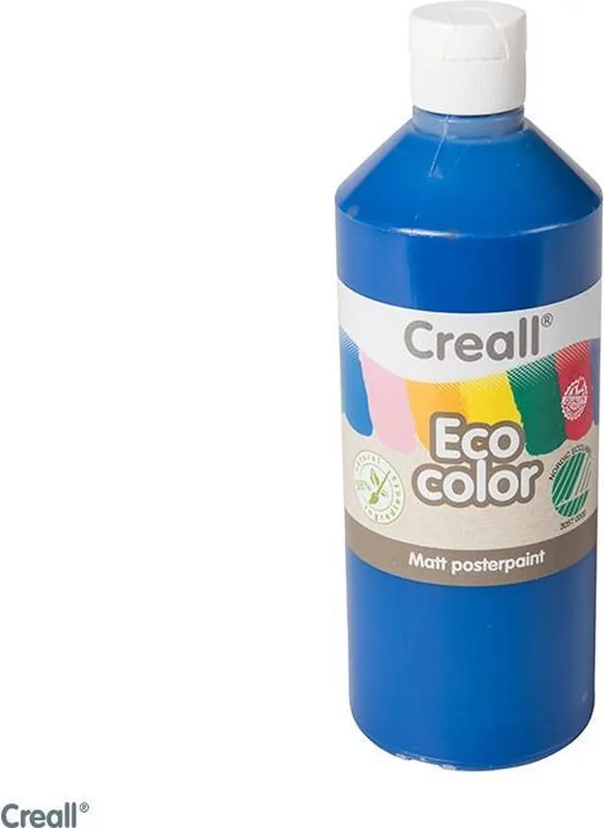 Creall plakkaatverf ECO COLOR 500 ml donkerblauw milieuvriendelijk.