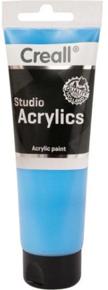 Creall acrylverf studio acrylics 120ml fluor blauw knutselverf.