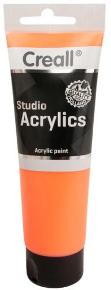 Creall acrylverf studio acrylics 120ml fluor oranje knutselverf.