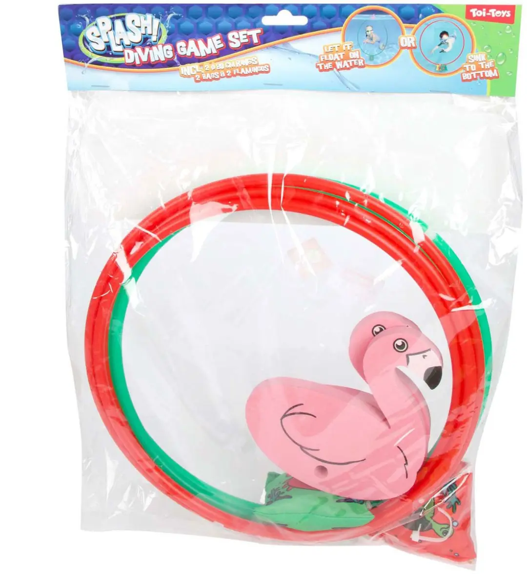 Flamingo duikringen set van 2
