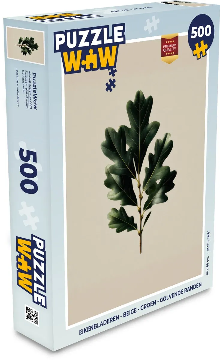 PuzzleWow Eikenbladeren Legpuzzel 500 Stuks