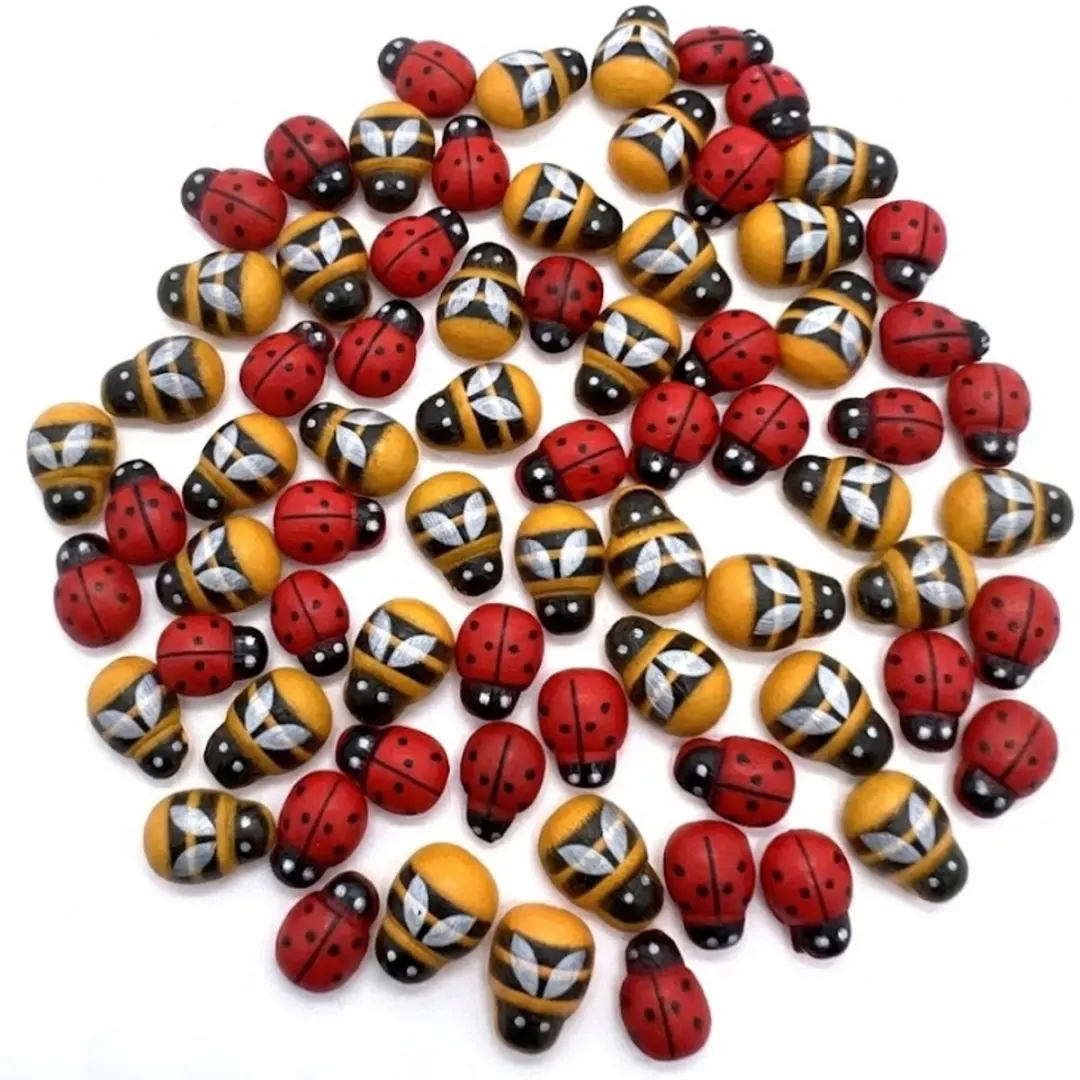 Multicolor houten decoratie figuren knutsel materiaal dames en heren zelfklevend