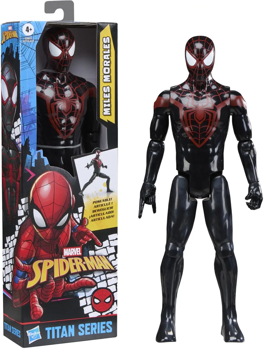 Marvel Spider-Man Miles Morales Titan Series Actiefiguur 30cm