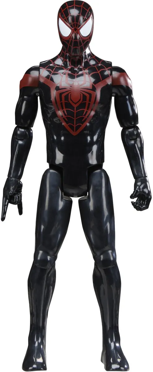 Marvel Spider-Man Miles Morales Titan Series Actiefiguur 30cm - Zwart