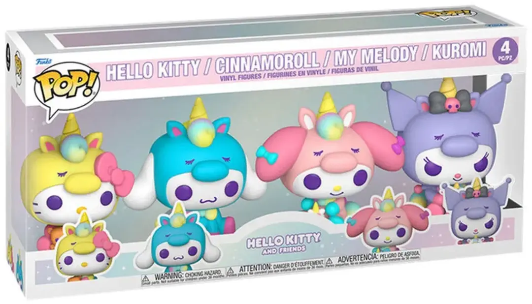 Funko Pop! Hello Kitty Unicorn Outfit 4-Pack - afbeelding 4 van 4