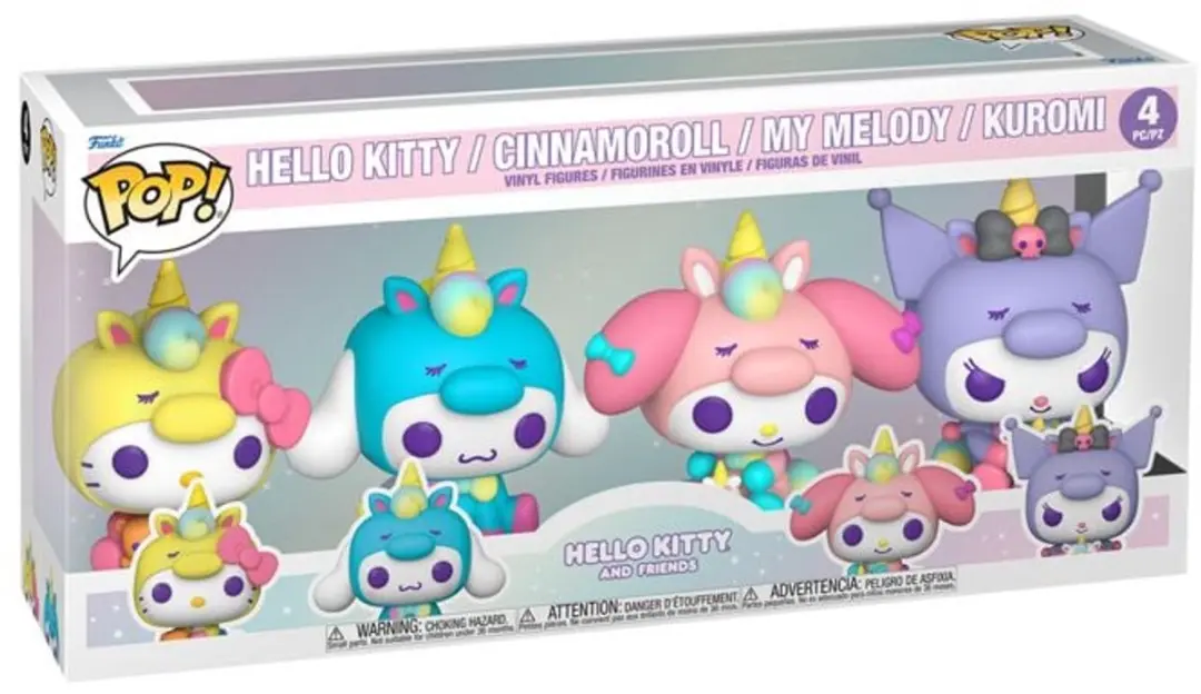 Funko Pop! Hello Kitty Unicorn Outfit 4-Pack