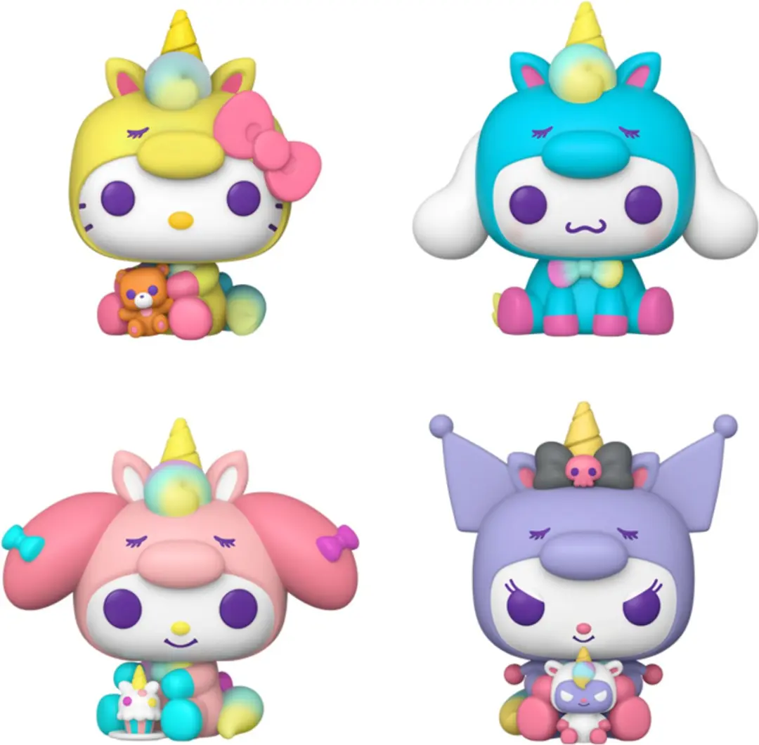Funko Pop! Hello Kitty Unicorn Outfit 4-Pack - afbeelding 2 van 4