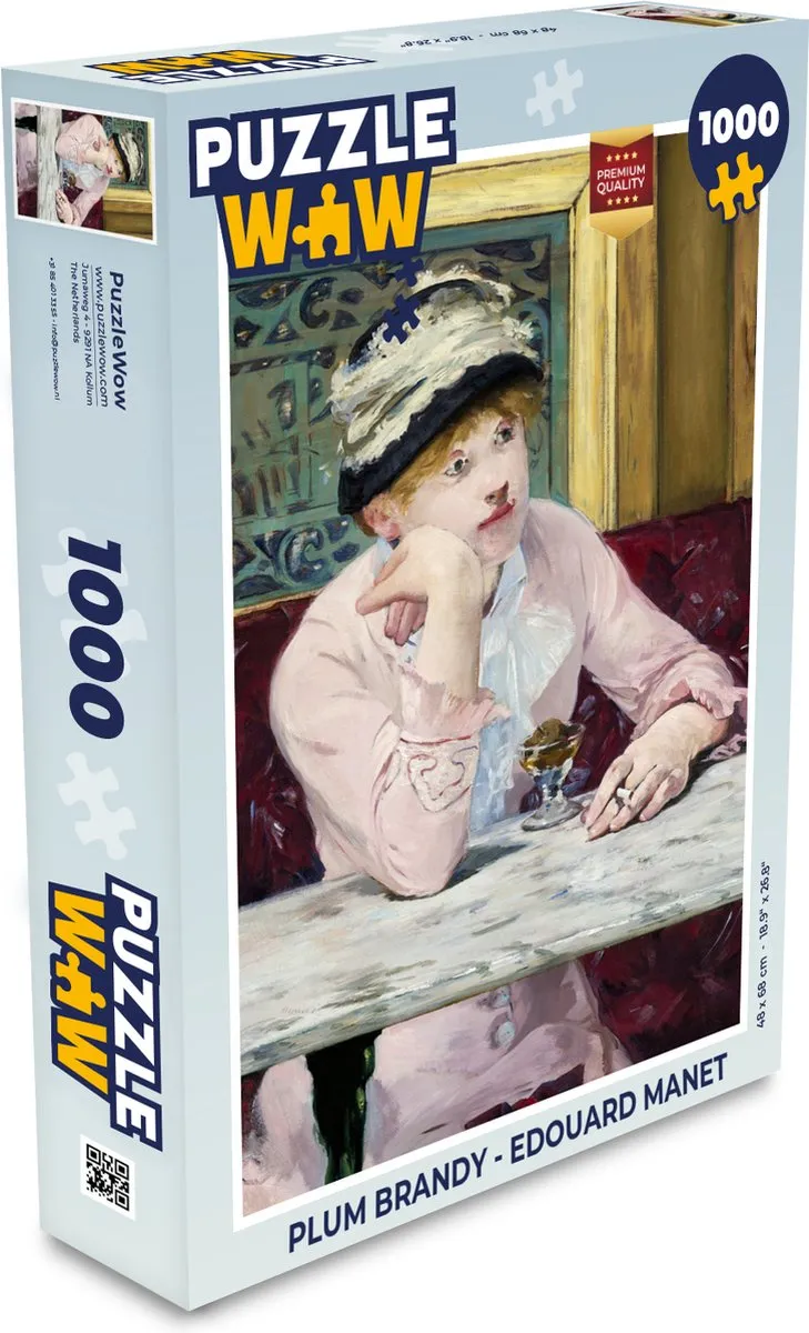 PuzzleWow Legpuzzel Edouard Manet 1000 Stuks