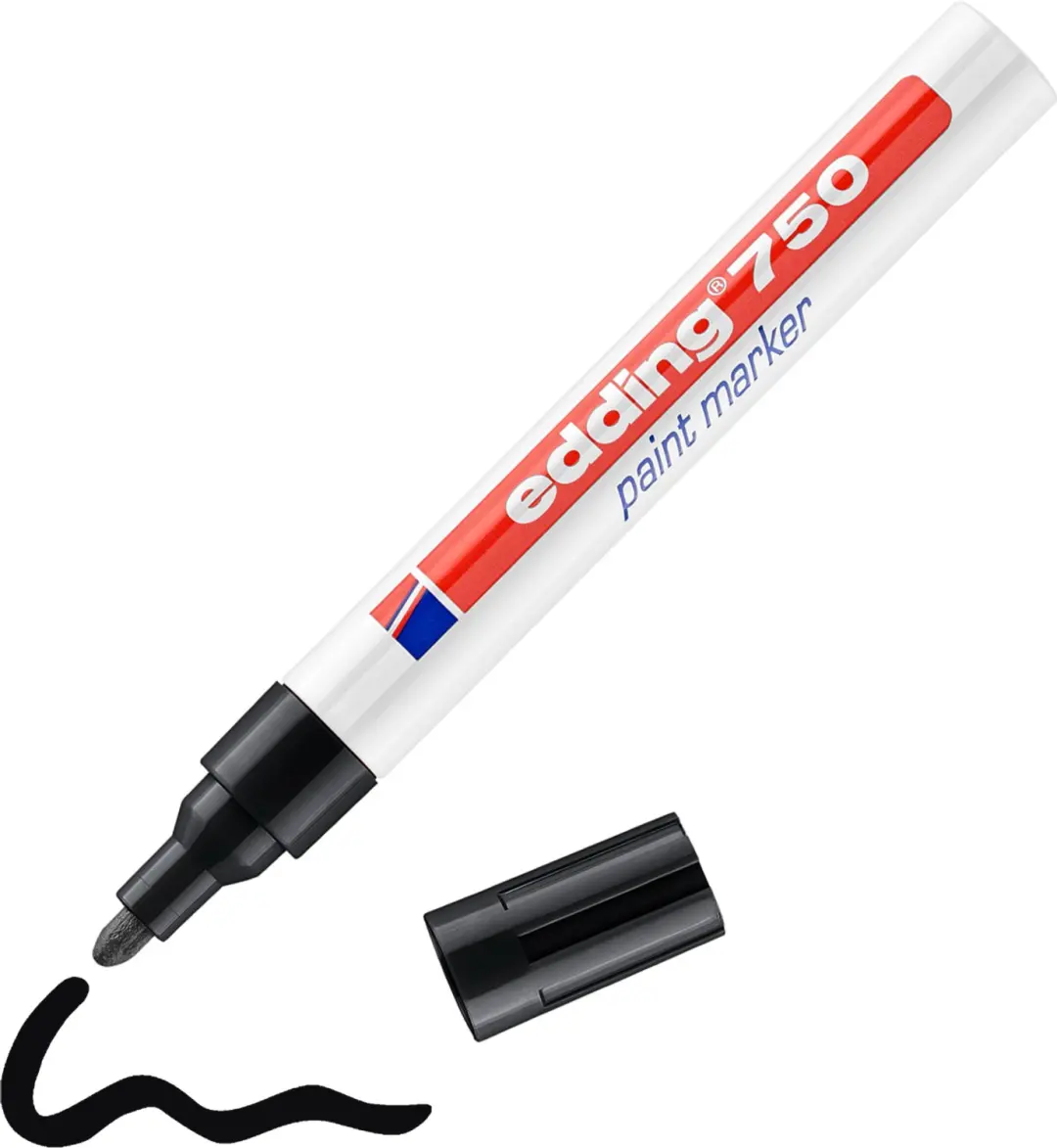edding 750 Lakmarker Zwart 2-4mm