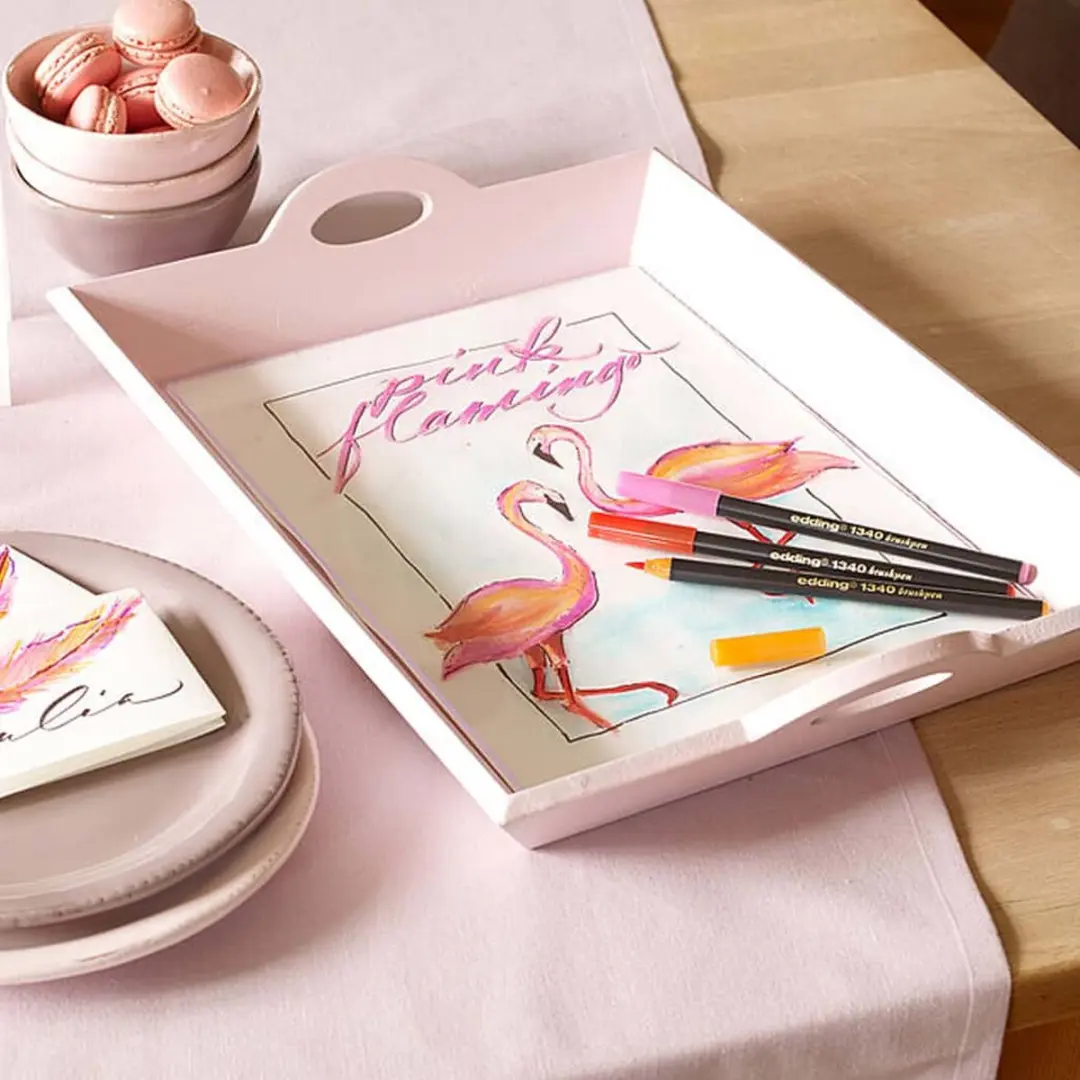 edding 1340 Brushpennen Set - 10 Kleuren - afbeelding 4 van 6