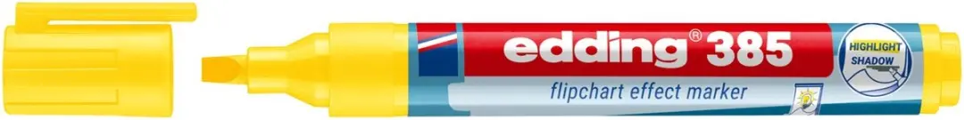 edding 385 Flipchartmarker Geel - afbeelding 5 van 6