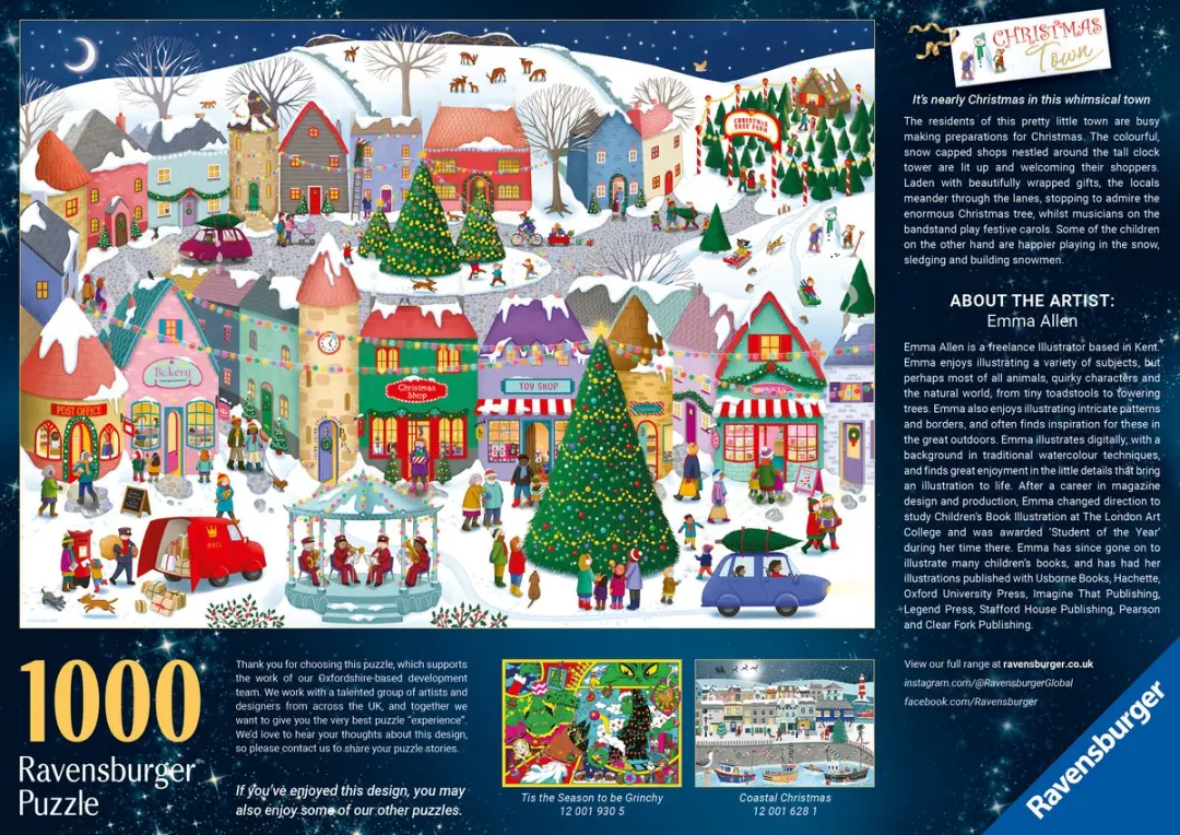 Ravensburger Betoverende Kerststad Legpuzzel 1000 Stuks - afbeelding 6 van 6