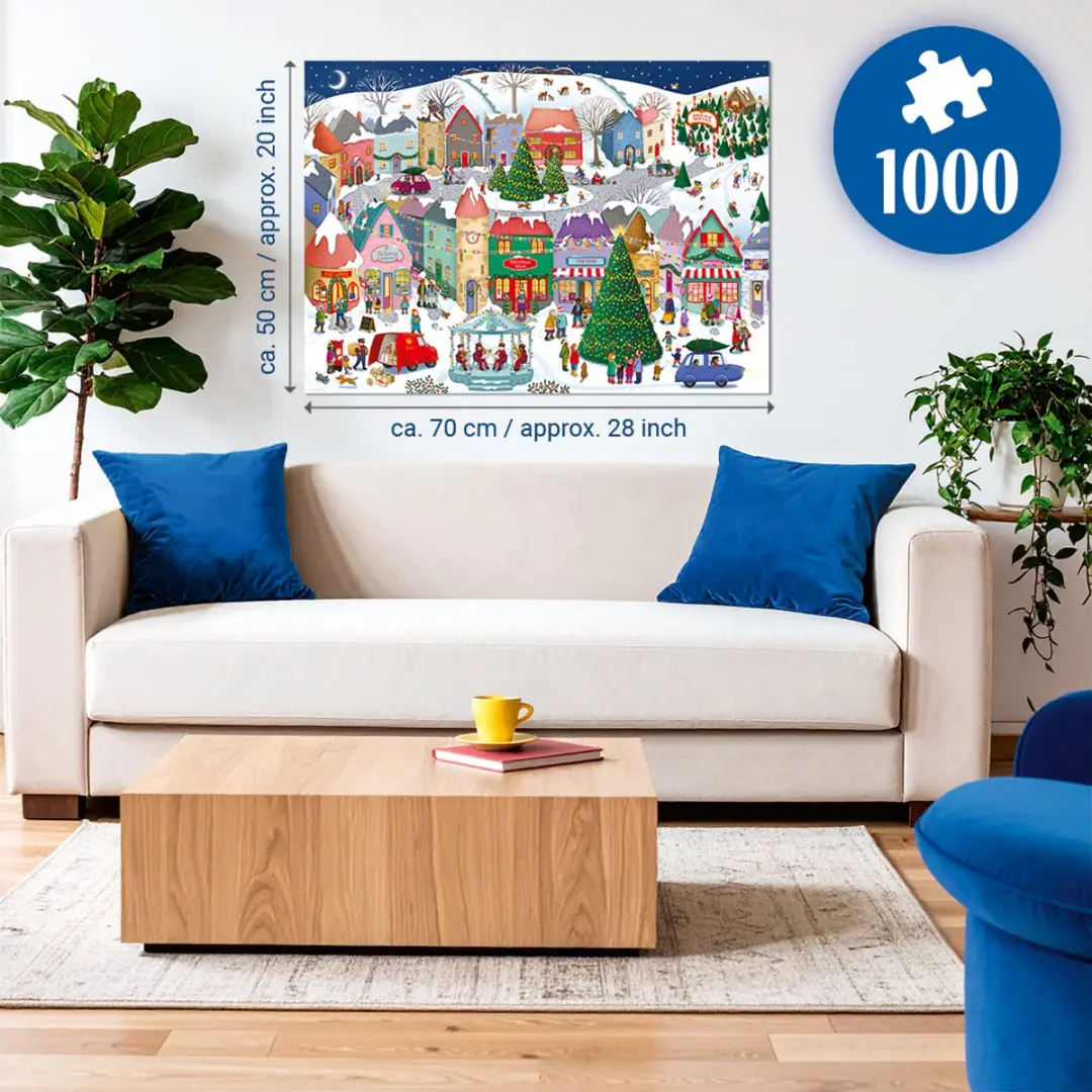 Ravensburger Betoverende Kerststad Legpuzzel 1000 Stuks - afbeelding 4 van 6