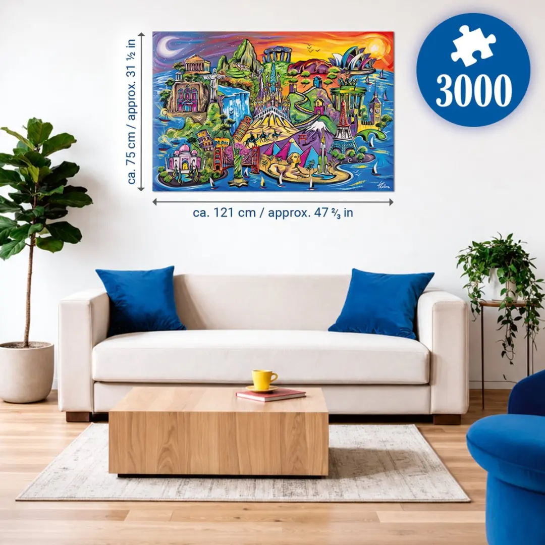 Ravensburger Schatten van de Wereld 3000 Puzzel - Meerkleurig - afbeelding 5 van 6