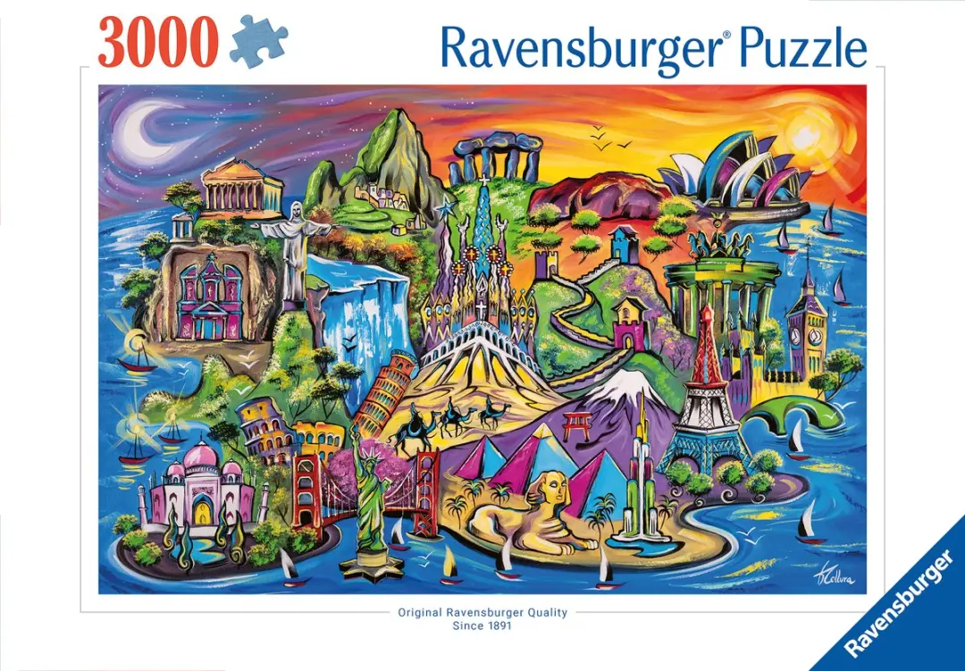 Ravensburger Schatten van de Wereld 3000 Puzzel - Meerkleurig - afbeelding 2 van 6