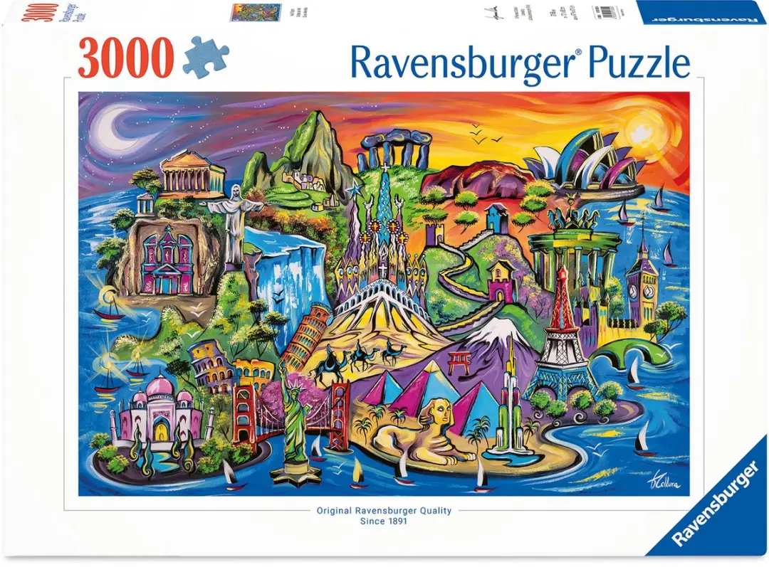 Ravensburger Schatten van de Wereld 3000 Puzzel - Meerkleurig - afbeelding 6 van 6