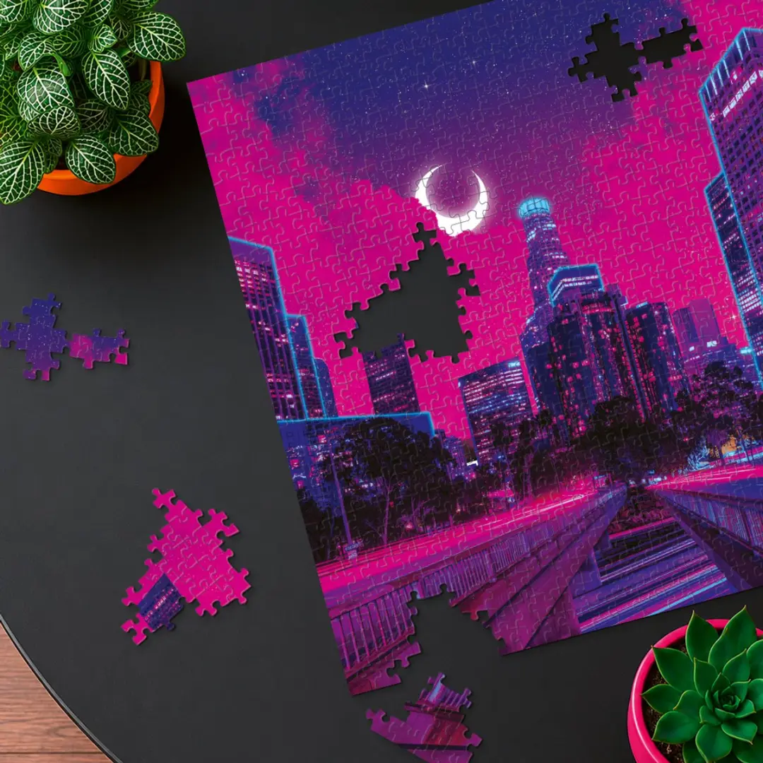 Ravensburger Los Angeles Puzzel 500 Stukjes Neon - afbeelding 4 van 4