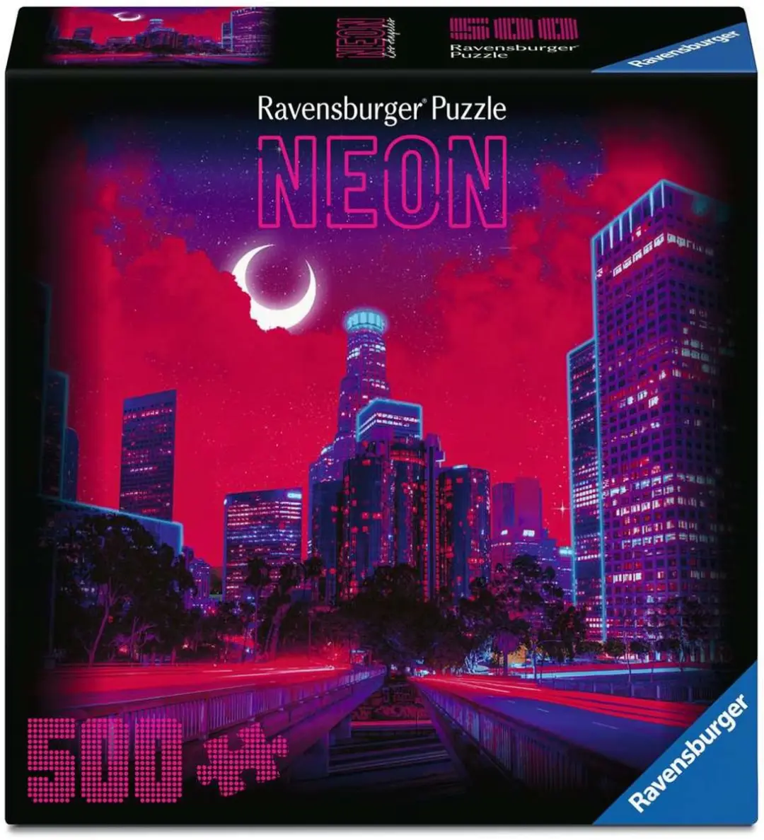 Ravensburger Los Angeles Puzzel 500 Stukjes Neon