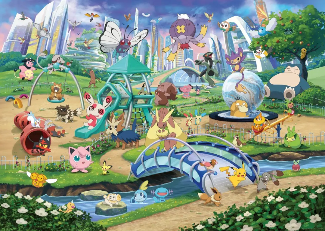 Ravensburger Pokémon Eevee in het Park Legpuzzel 1000 Stuks - afbeelding 3 van 6