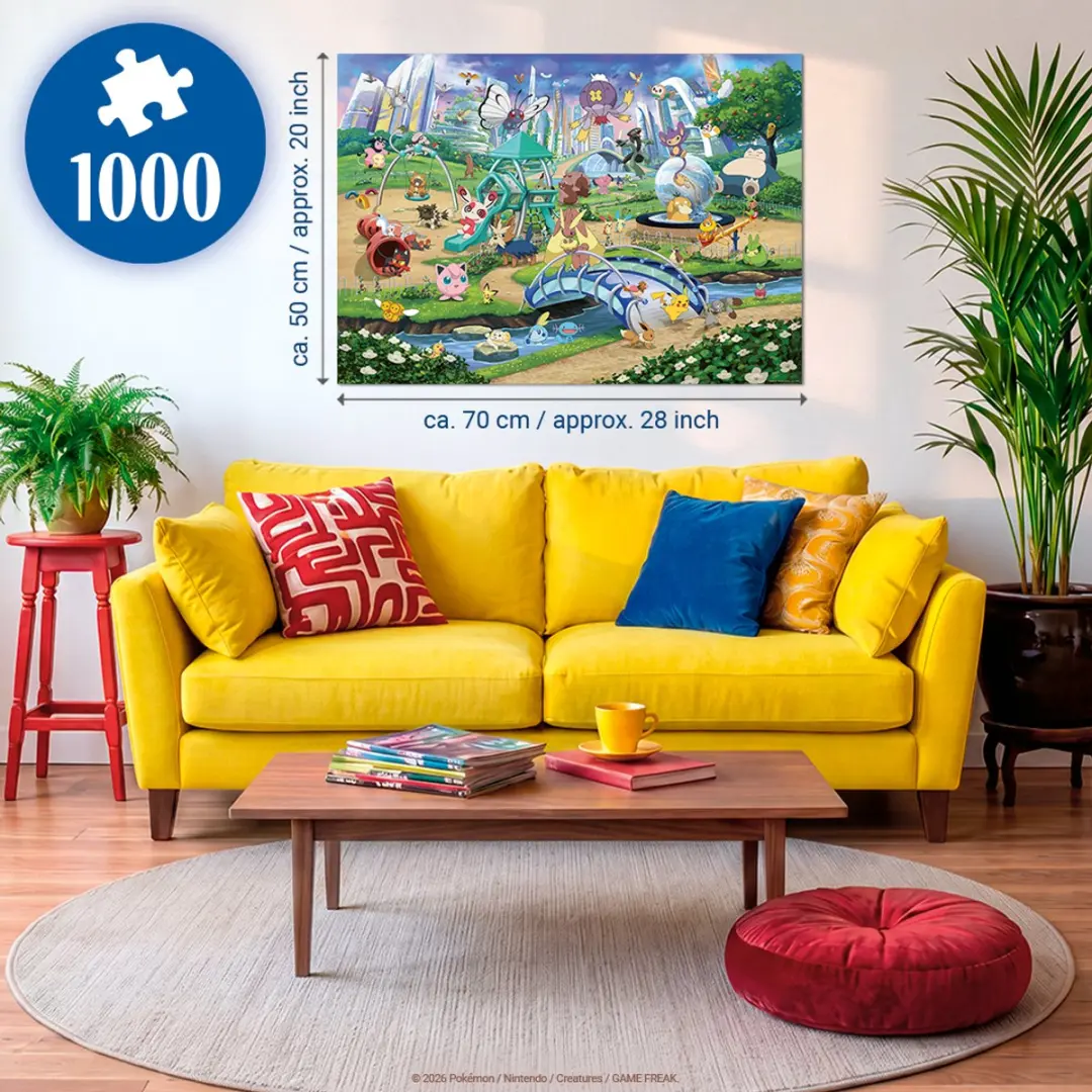 Ravensburger Pokémon Eevee in het Park Legpuzzel 1000 Stuks - afbeelding 5 van 6