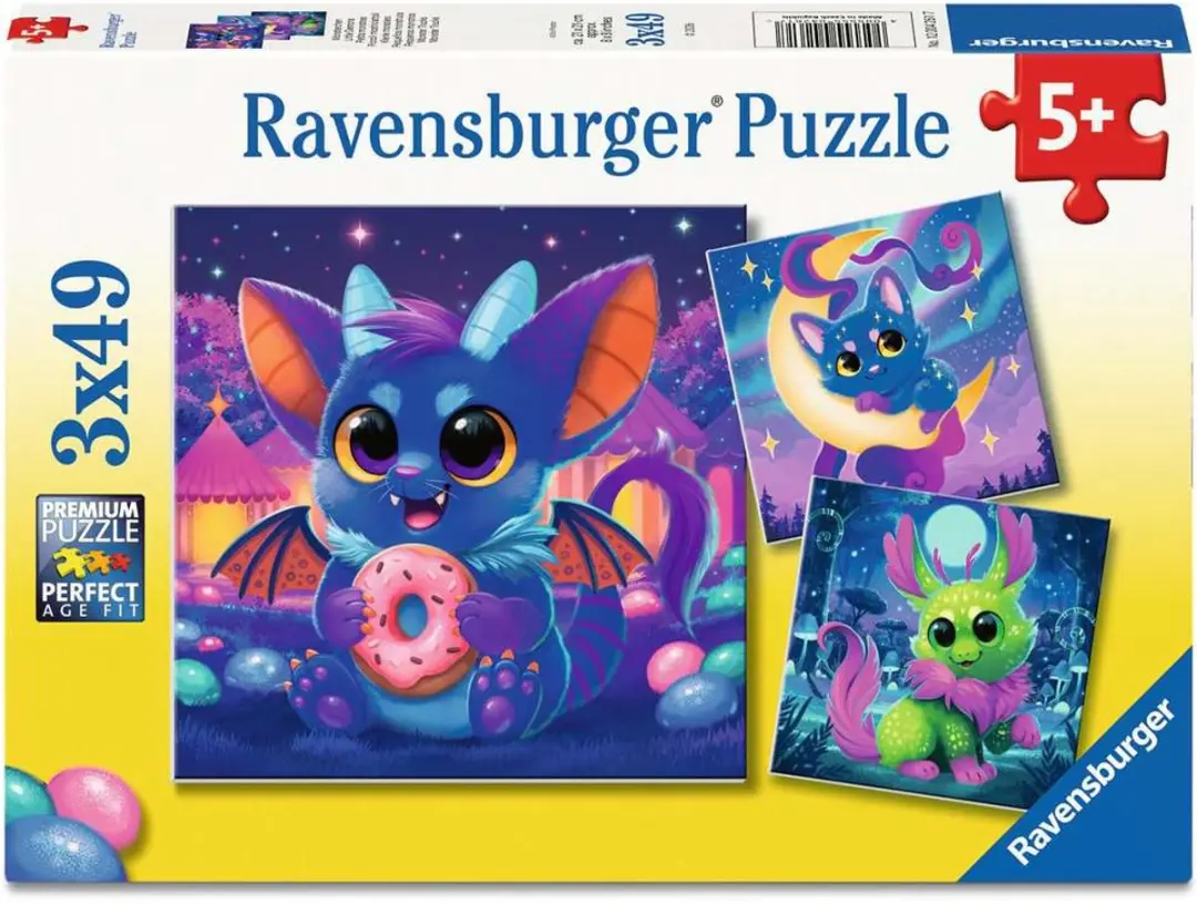 Ravensburger Little Demons Puzzel 3x49 Stuks