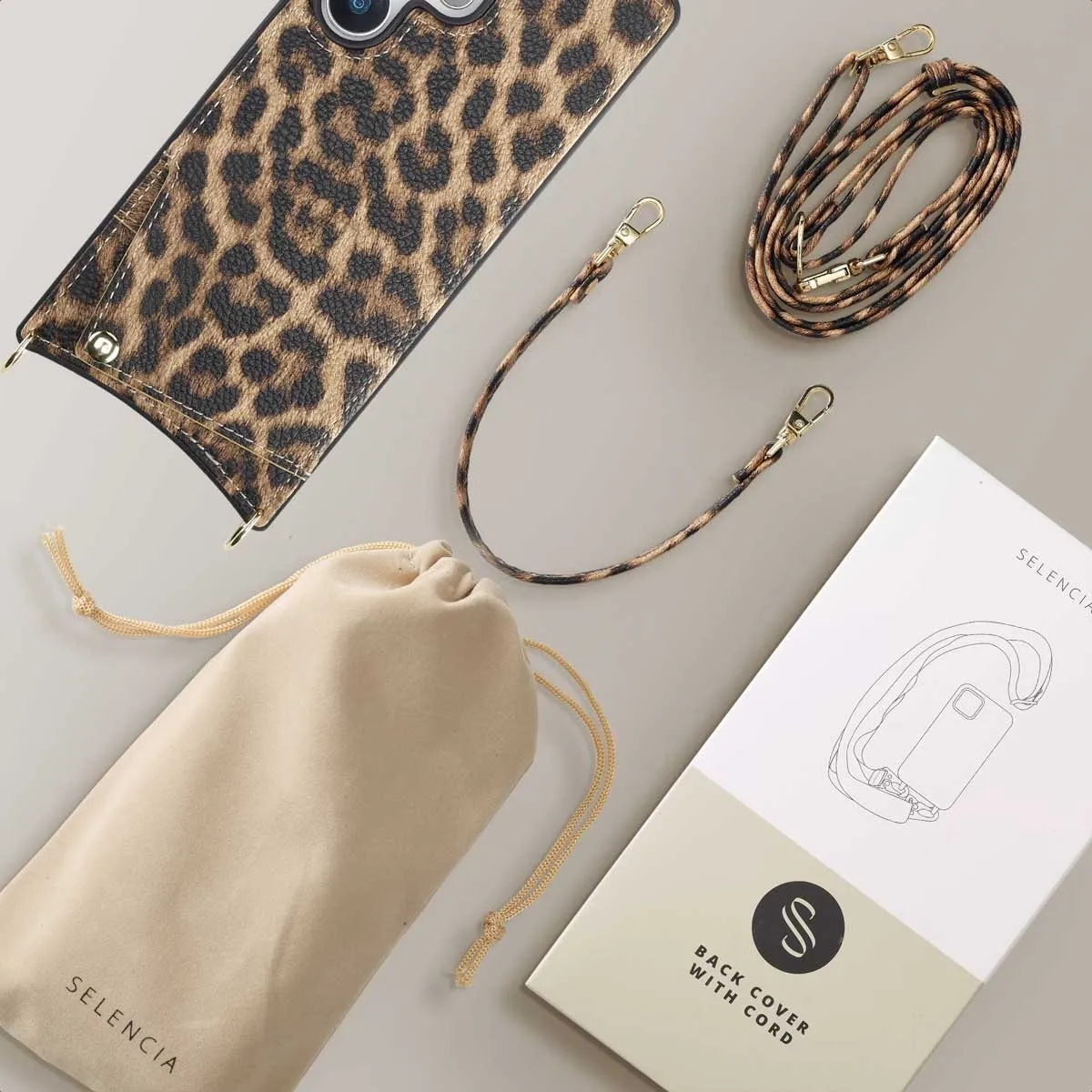 Selencia Hoesje Samsung Galaxy S25 Ultra - Leopard - 2 Pasjes - afbeelding 6 van 6