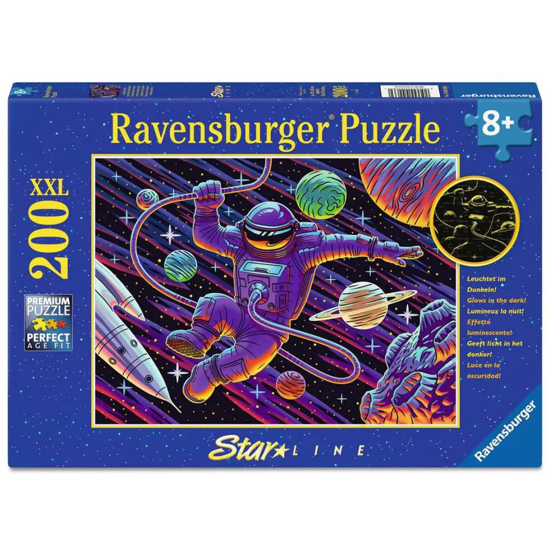 Ravensburger Outer Space Adventure Puzzel 200 Stukjes Glow in the Dark